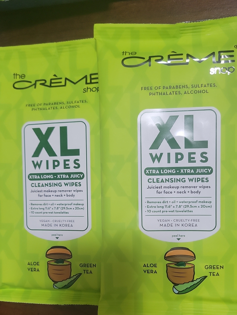 Creme shop xl makeup remover wipes